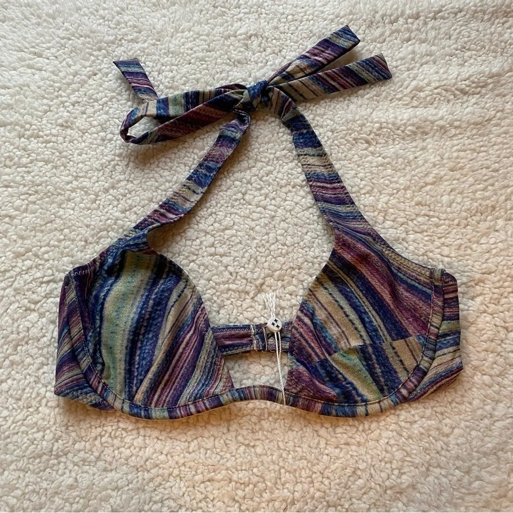 NWOT Frankie’s bikinis x Hailee Steinfeld top stardust shimmy 14211